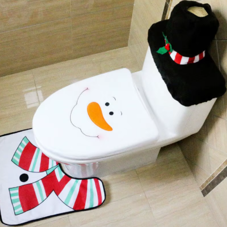 Christmas Toilet seat decoration